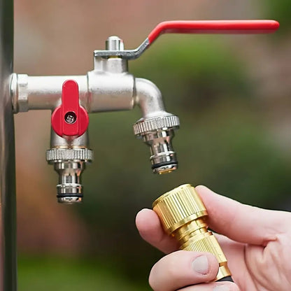 💥Hot Sales-49% OFF🔥Universal Stainless Steel Double Outlet Garden Water Faucet