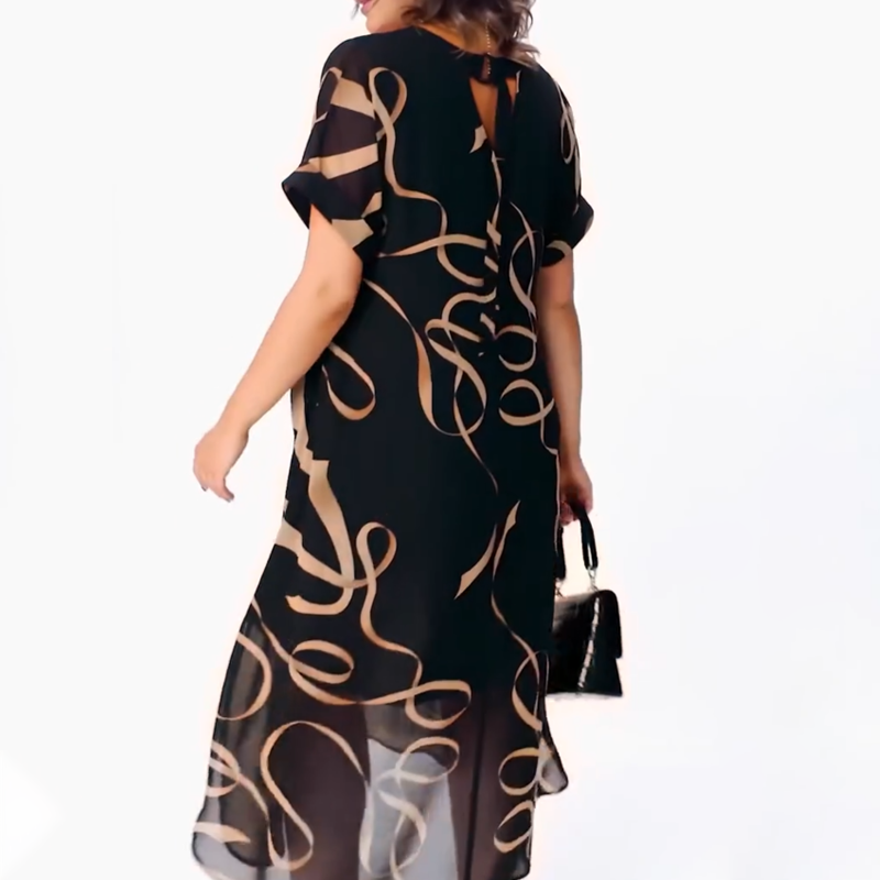 👗Flowy V-Neck Midi Dress💕