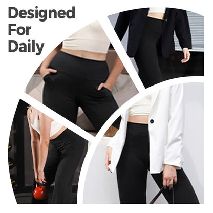 🔥Women's high-waisted stretch yoga pants in a solid color