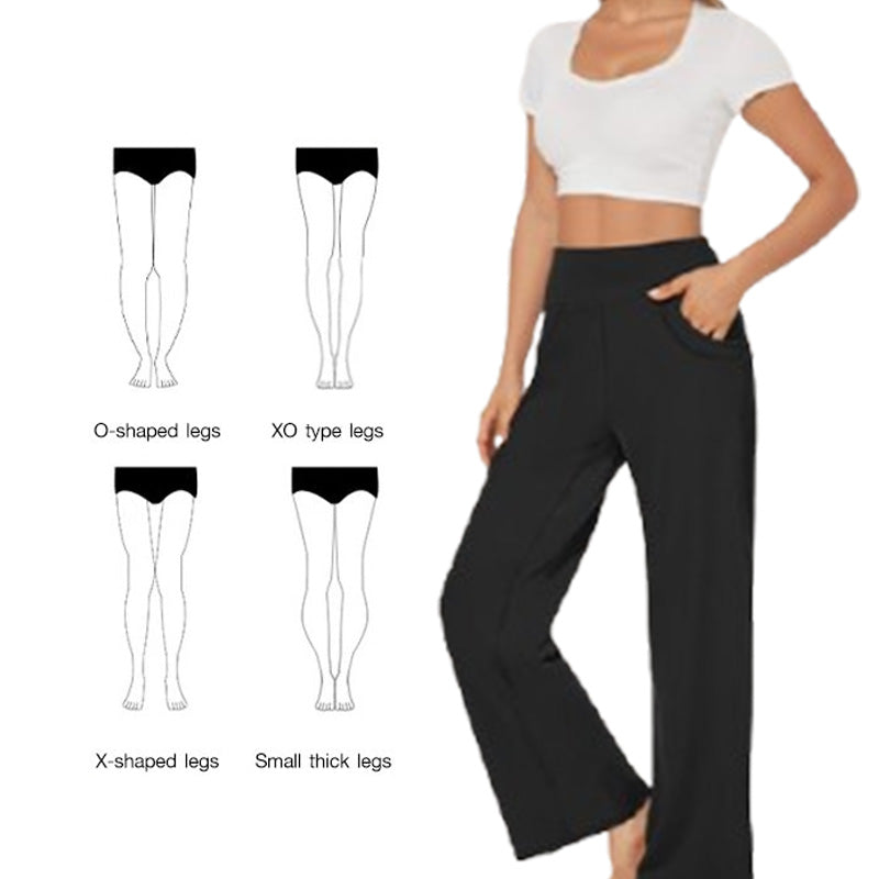 🔥Women's high-waisted stretch yoga pants in a solid color