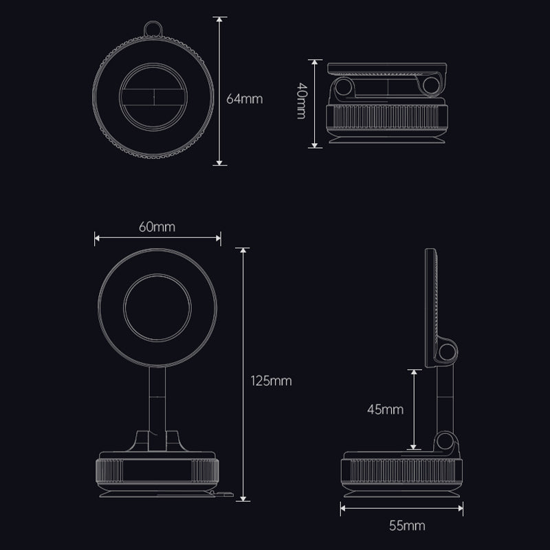 📱 BUY 2 GET 1 FREE! 🚗 Foldable Magnetic Mount – Stable Fixing, Compact Design & 360° Rotation 🧲