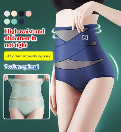 ✨2026 Hot Sale⌛High-Waisted Traceless Ice Silk Shaping Pants