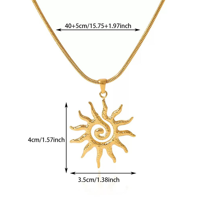 🔆Elegant Stylish Openwork Sun Necklace💕