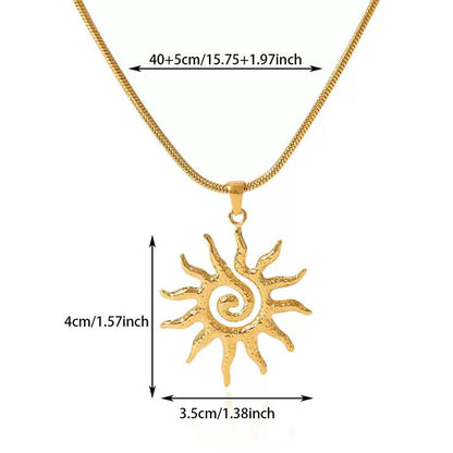 🔆Elegant Stylish Openwork Sun Necklace💕