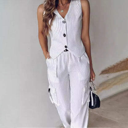 🍃Women's Fashion Striped 2-Piece Set