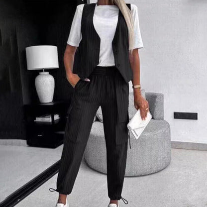 🍃Women's Fashion Striped 2-Piece Set