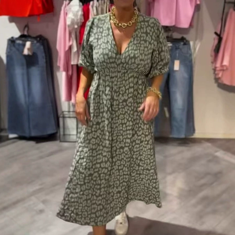 🎀Women's V-Neck Printed Dress