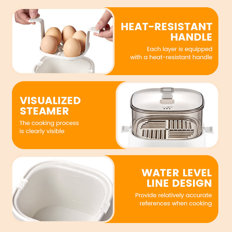 🥚Mini Multi-Functional Egg Cooker Set with Smart Touch Panel