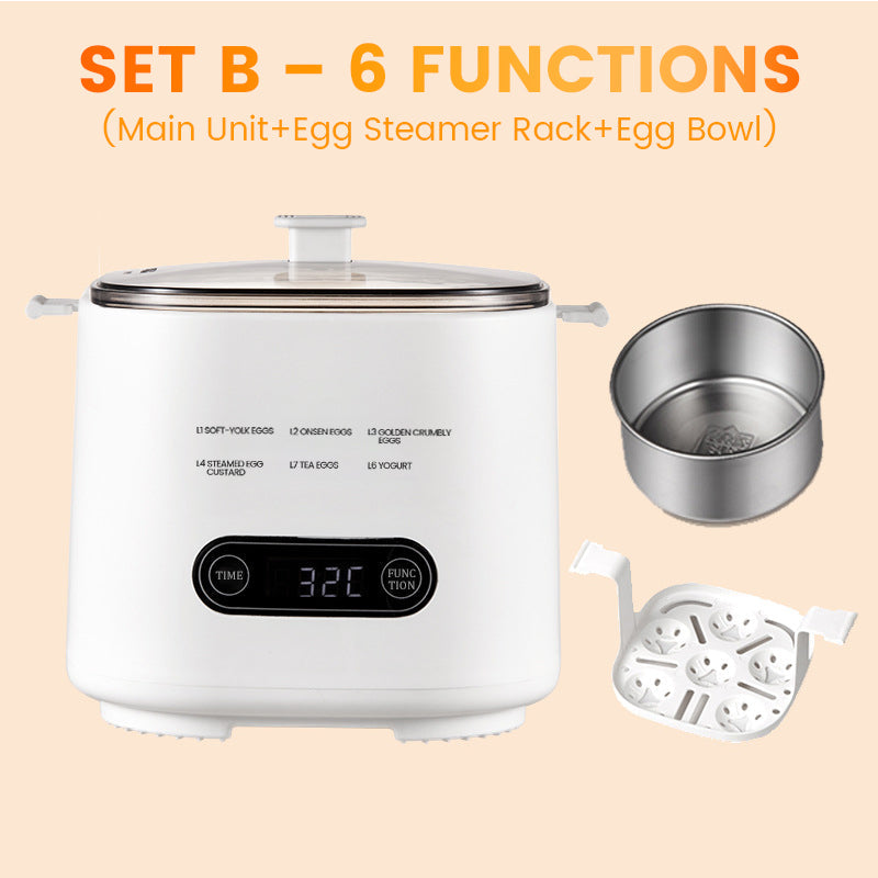 🥚Mini Multi-Functional Egg Cooker Set with Smart Touch Panel