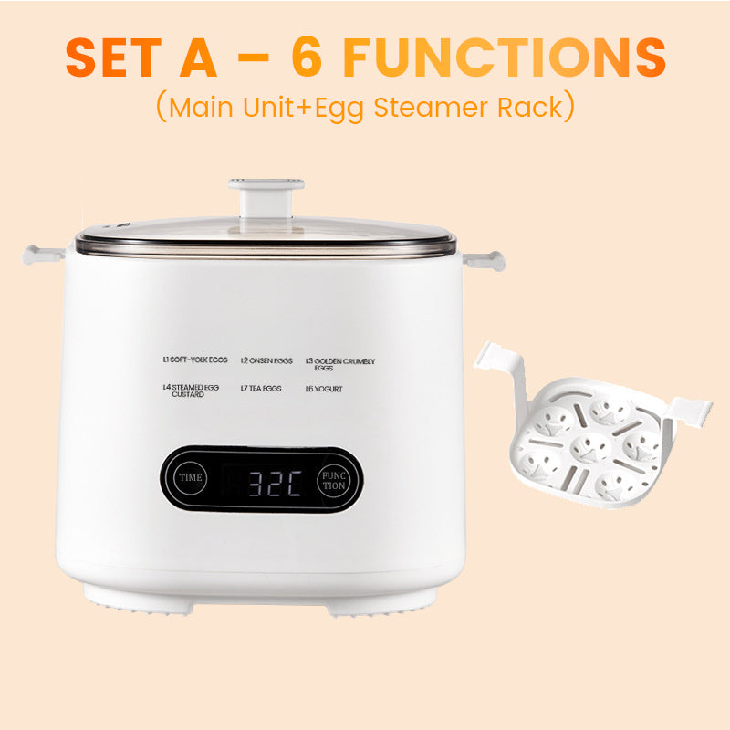 🥚Mini Multi-Functional Egg Cooker Set with Smart Touch Panel