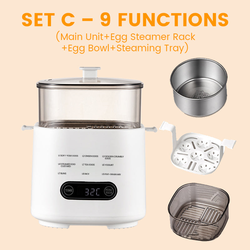🥚Mini Multi-Functional Egg Cooker Set with Smart Touch Panel