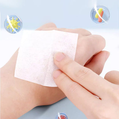 Disposable alcohol swabs with 75% ethyl alcohol