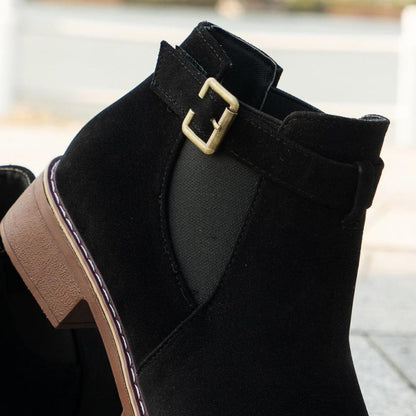 🎁 Hot Sale 49% OFF 🔥Women's Solid Elastic Low Heel Ankle Boots