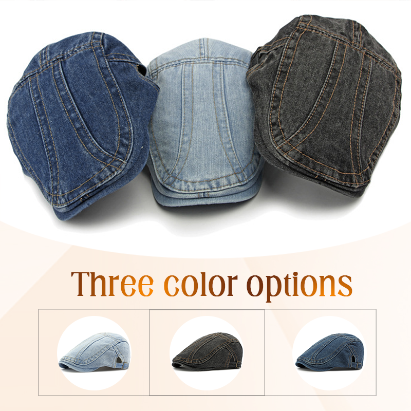🍃Unisex Denim Newsboy Cap