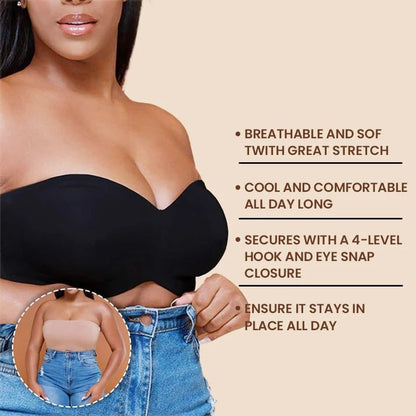 💕What should I wear tomorrow?💕Summer Sale Non-Slip Full-Coverage Bandeau Bra