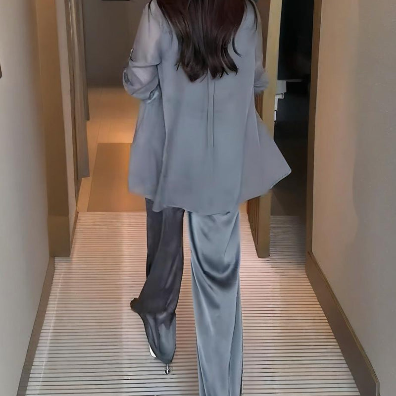 🔥2025 BEST SALE🔥💃Women's 3-Piece Shirt Jacket, Vest and Pants Set