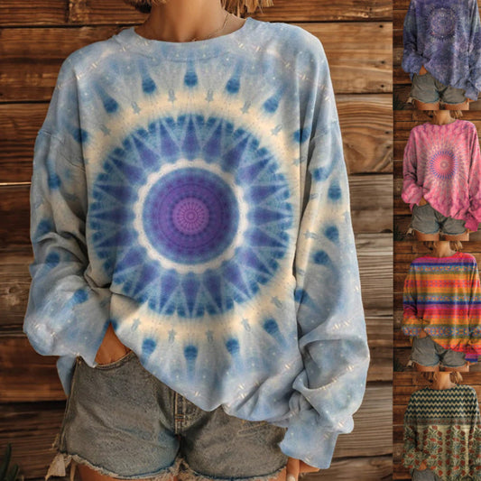 🍂Women's Loose Fit Tie-Dye Sweatshirt