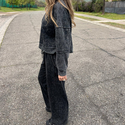🍂Women's Crewneck Sweatshirt & Drawstring Pants Set