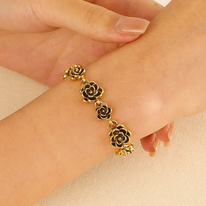 ✨Women's Vintage Elegance Floral Bracelet🏵️