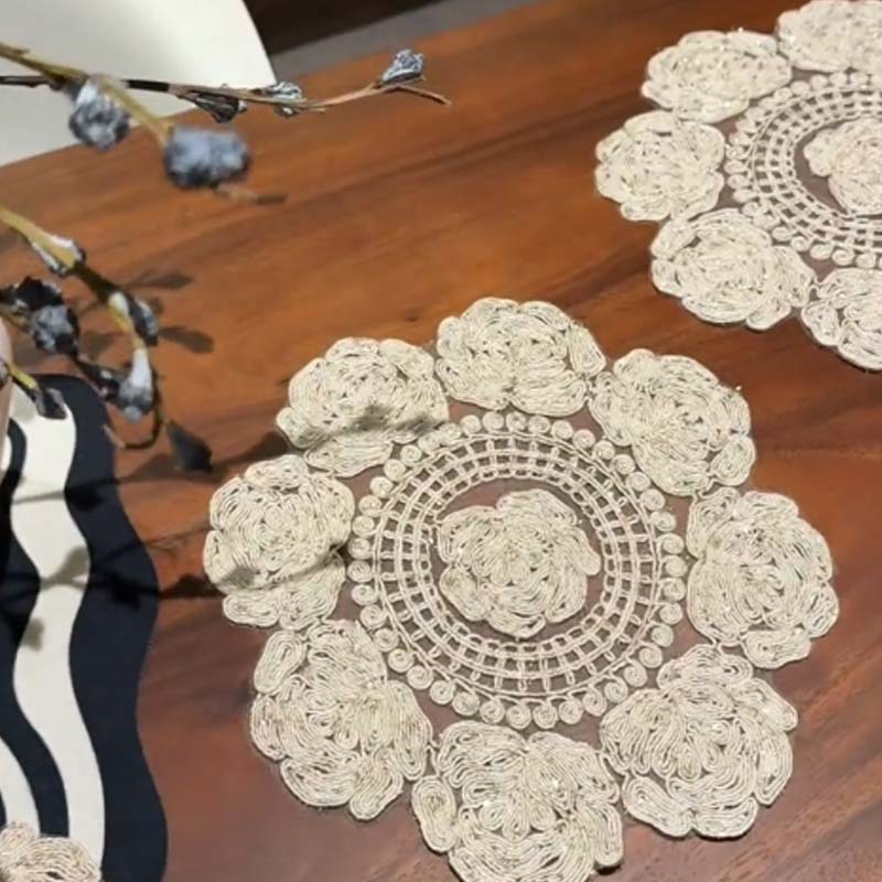 🌸Round Floral Non Slip Placemat