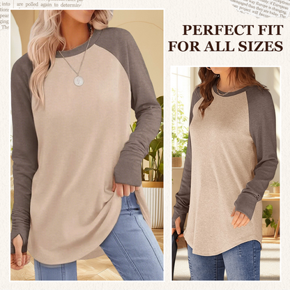 🍂Women's Casual Long Sleeve Round Neck Top