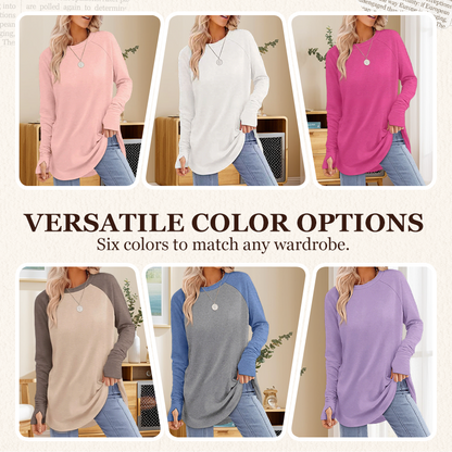 🌼Women's Casual Long Sleeve Round Neck Top