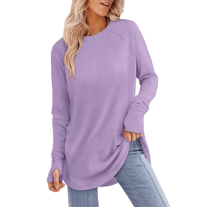🌼Women's Casual Long Sleeve Round Neck Top