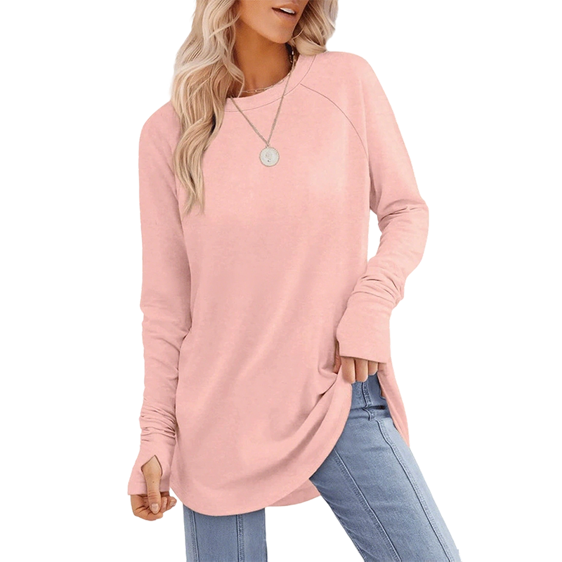 🌼Women's Casual Long Sleeve Round Neck Top