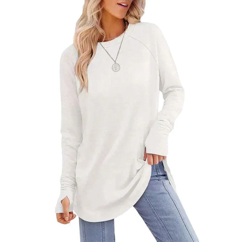 🌼Women's Casual Long Sleeve Round Neck Top