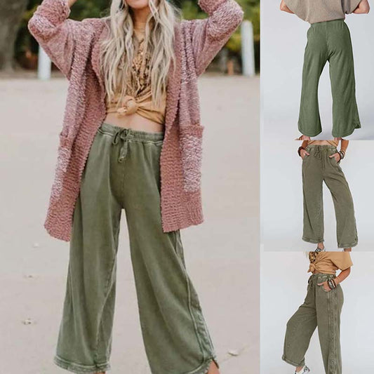 🍂Women’s Comfortable Wide-Leg Elastic Waist Pants