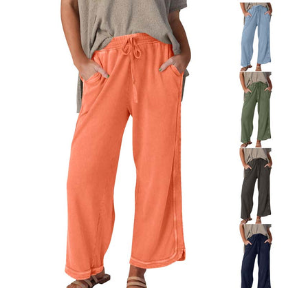 🍂Women’s Comfortable Wide-Leg Elastic Waist Pants