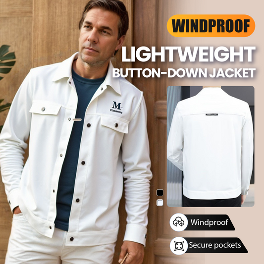 🍂Men's Windproof Lightweight Button-Down Jacket