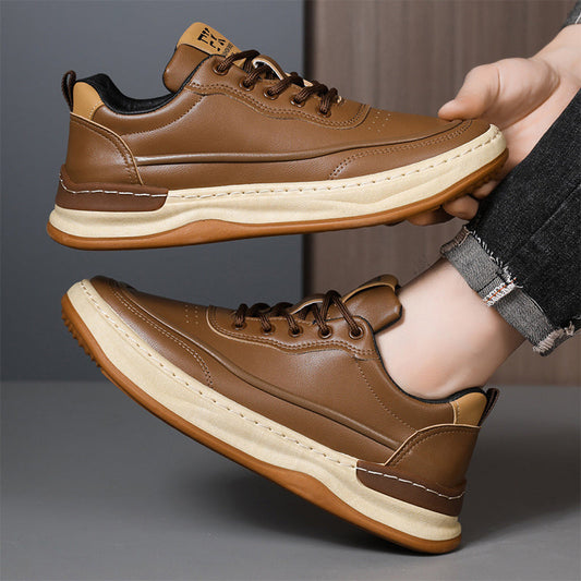 Men's Casual Comfortable PU Leather Sneakers