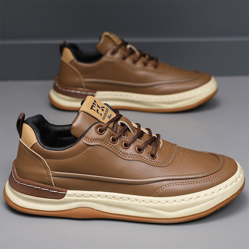 Men's Casual Comfortable PU Leather Sneakers