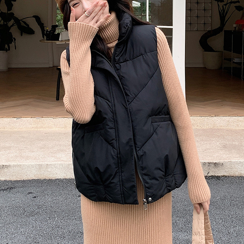 🍂Women's Loose Stand Collar Outerwear Vest