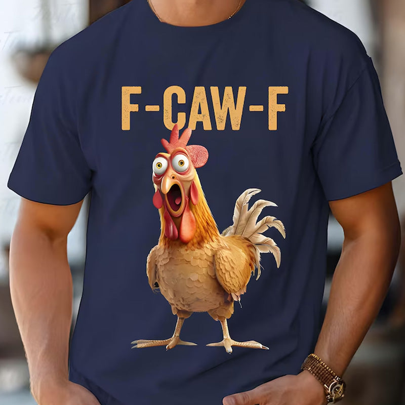 🔥LAST DAY SALE 49% OFF!!🐓F-Caw-F😍Humorous Chicken Pattern T-Shirt🖤