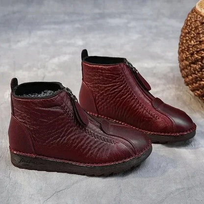 👢 50% OFF LIMITED TIME! ✨ Women's Winter Ankle Boots - Thermal Insulated & Water-Resistant with Side Zipper for Easy On/Off ❄️🛍️