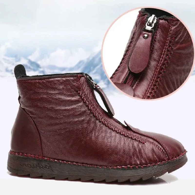 👢 50% OFF LIMITED TIME! ✨ Women's Winter Ankle Boots - Thermal Insulated & Water-Resistant with Side Zipper for Easy On/Off ❄️🛍️