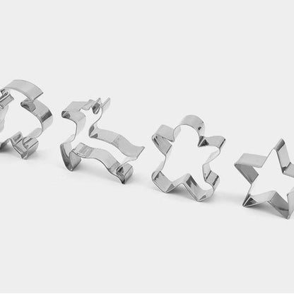 🌈24-Piece Stainless Steel Christmas Cookie Cutters Set