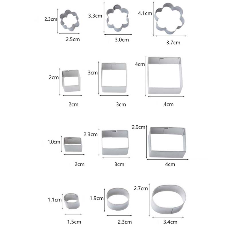 🌈24-Piece Stainless Steel Christmas Cookie Cutters Set
