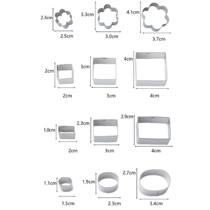 🌈24-Piece Stainless Steel Christmas Cookie Cutters Set