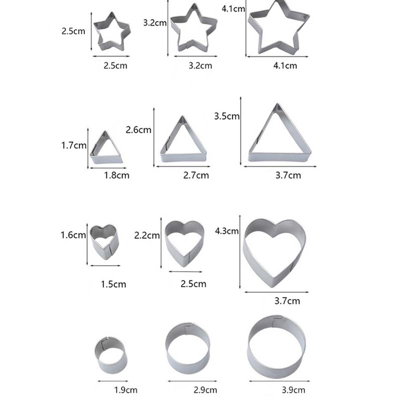 🌈24-Piece Stainless Steel Christmas Cookie Cutters Set