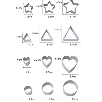 🌈24-Piece Stainless Steel Christmas Cookie Cutters Set