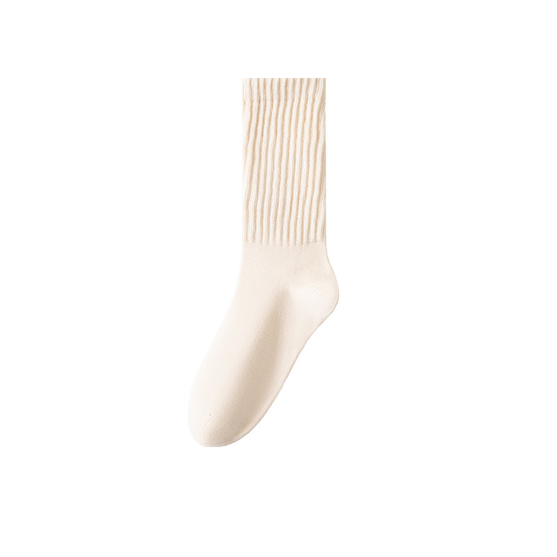 Warm Women's Mid-Length Socks for Fall and Winter