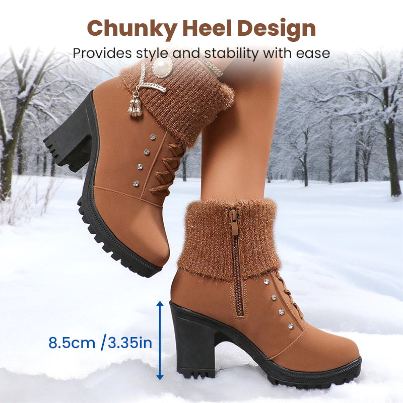 🚀Women's Thick Warm Chunky Heel Boots👢