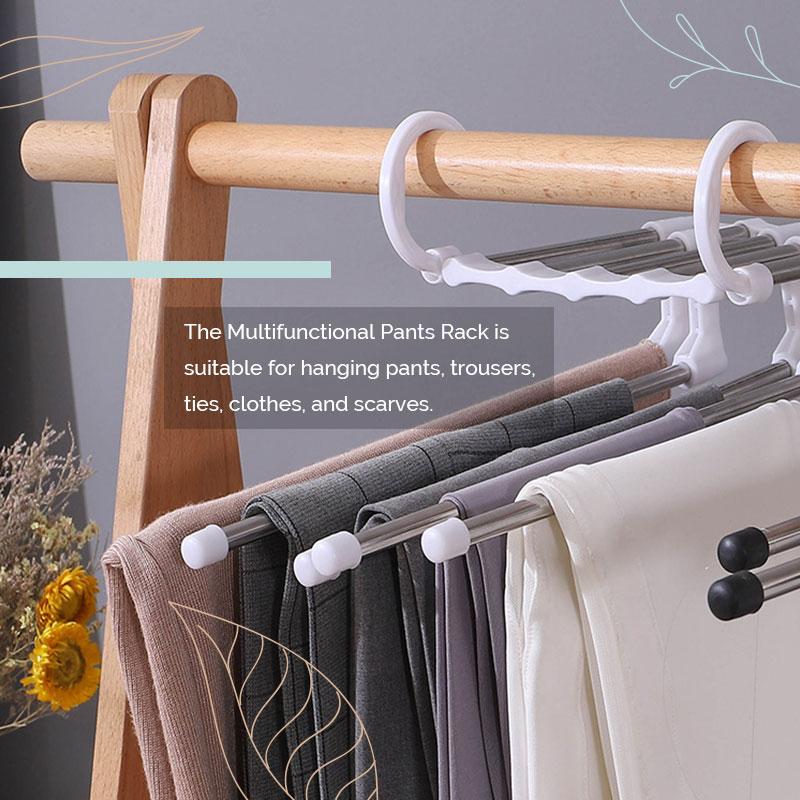 (💗Special Offer Now) Household Multifunctional Telescopic Folding Multi-layer Pants Storage Rack