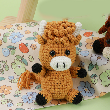 🧵DIY Hand-Knitted Animal Kit for Beginner