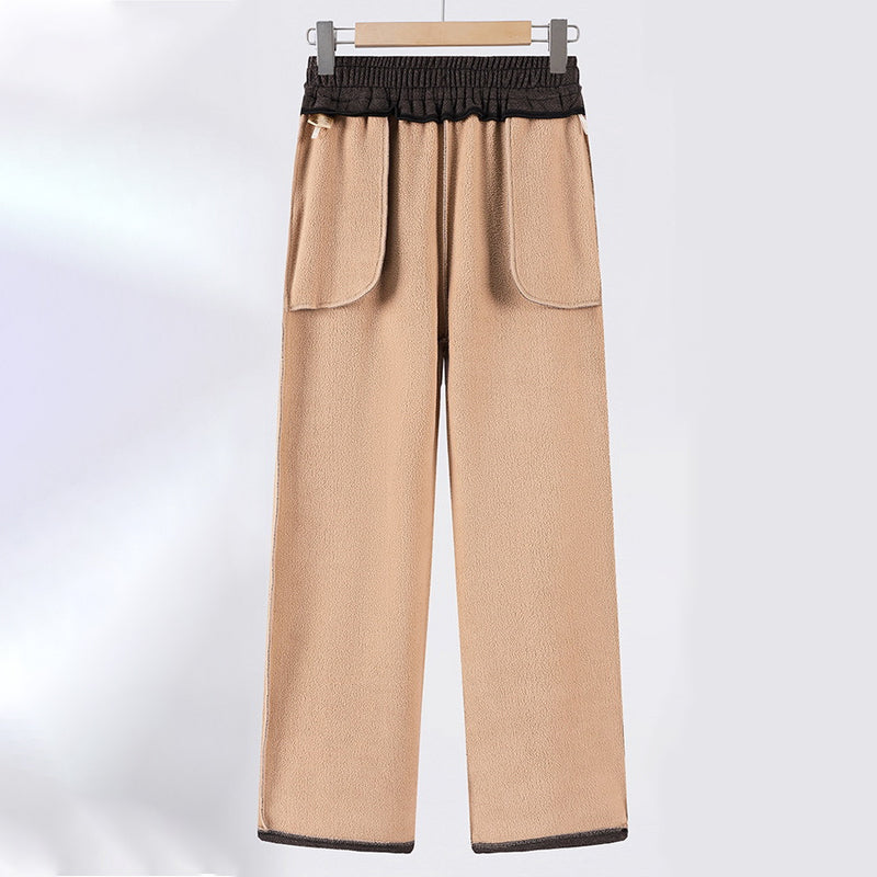 ⏳Limited-time 50% off⏰Solid Color Elastic Waistband Straight Leg Pants👖