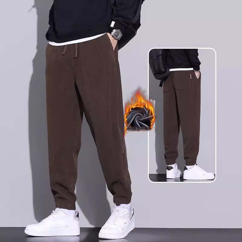 🔥49% OFF👖Tapered Drawstring Corduroy Pants with Pockets