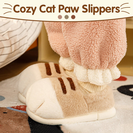 😽Cozy Cat Paw Slippers - Soft & Warm